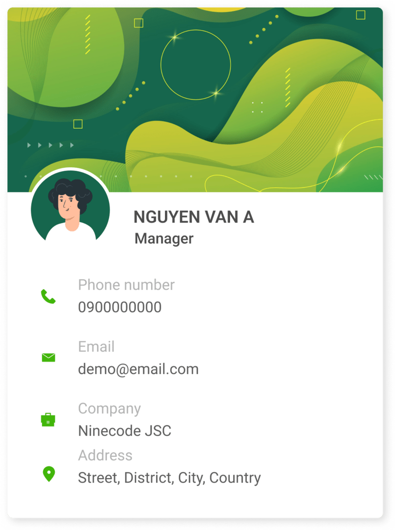 Mẫu danh thiếp 1