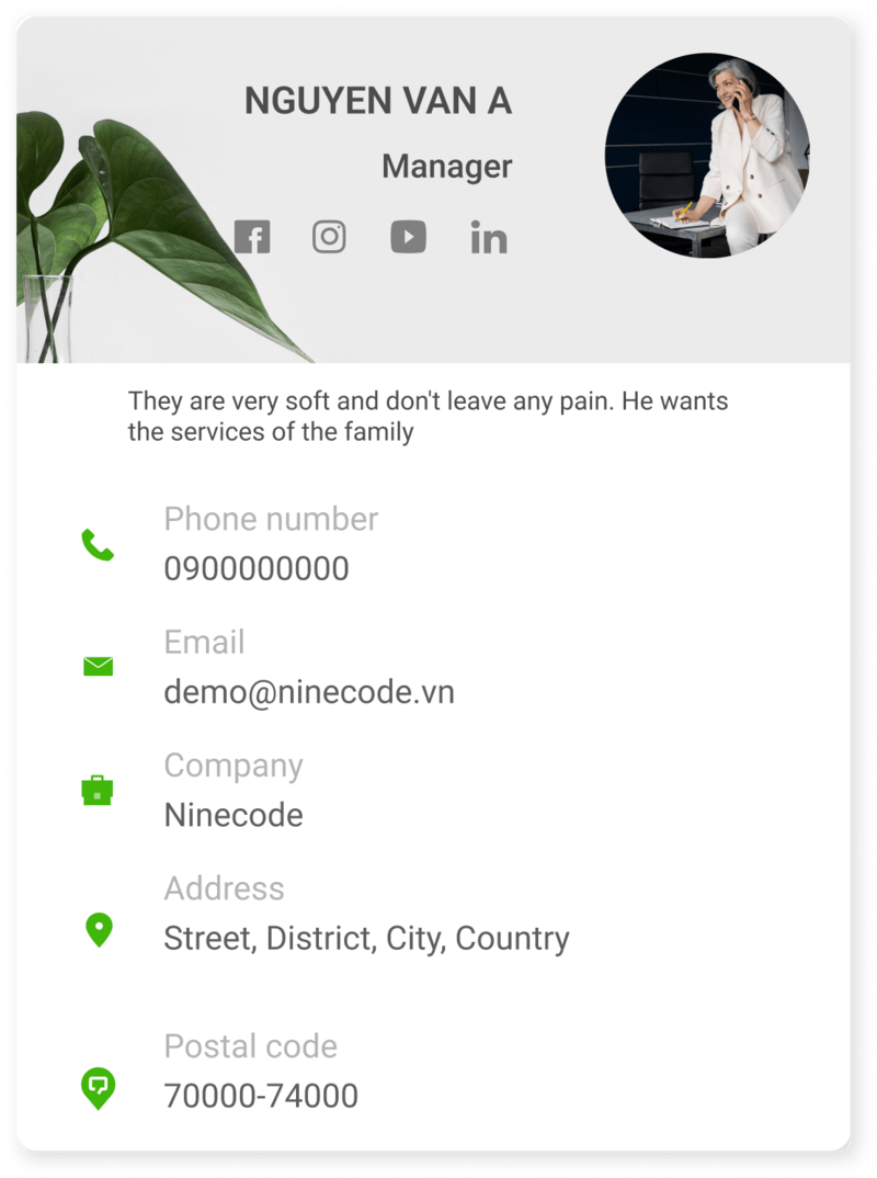 Mẫu danh thiếp 5