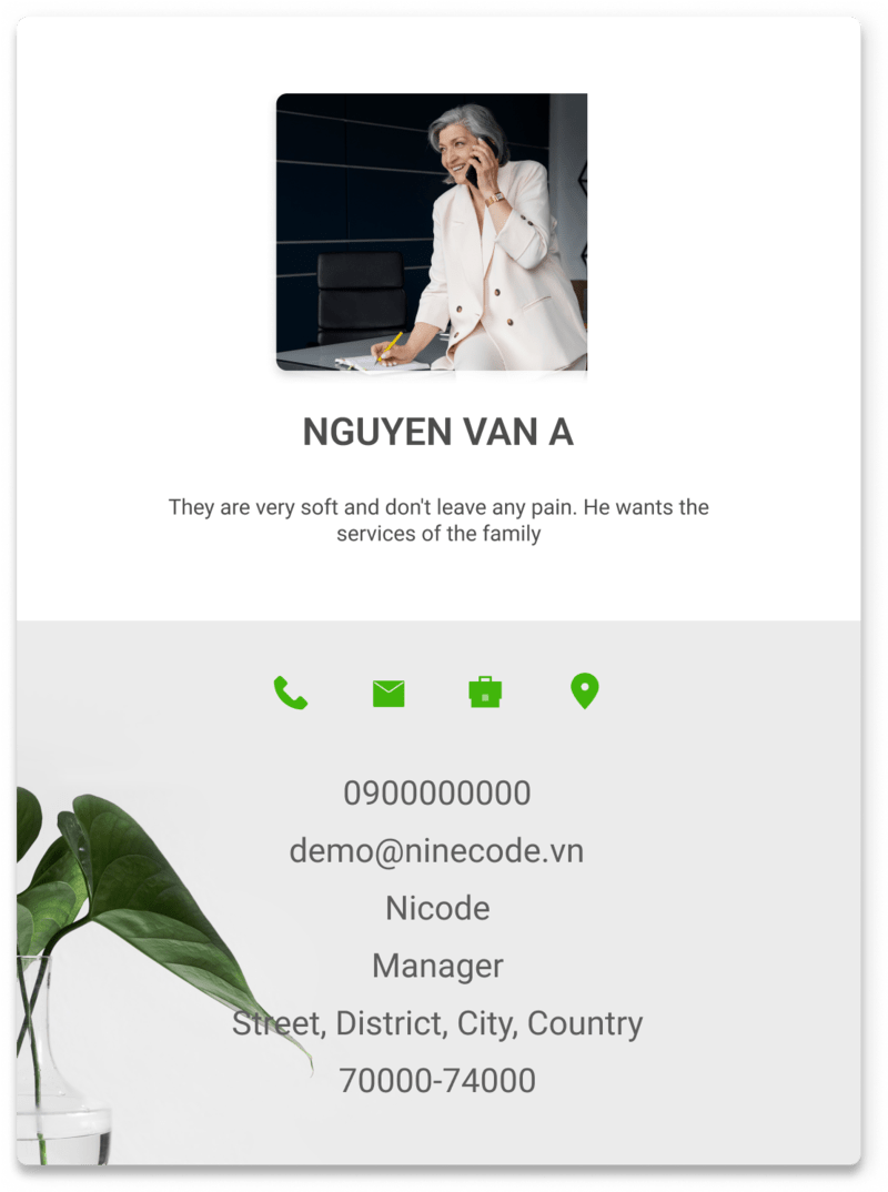 Mẫu danh thiếp 6