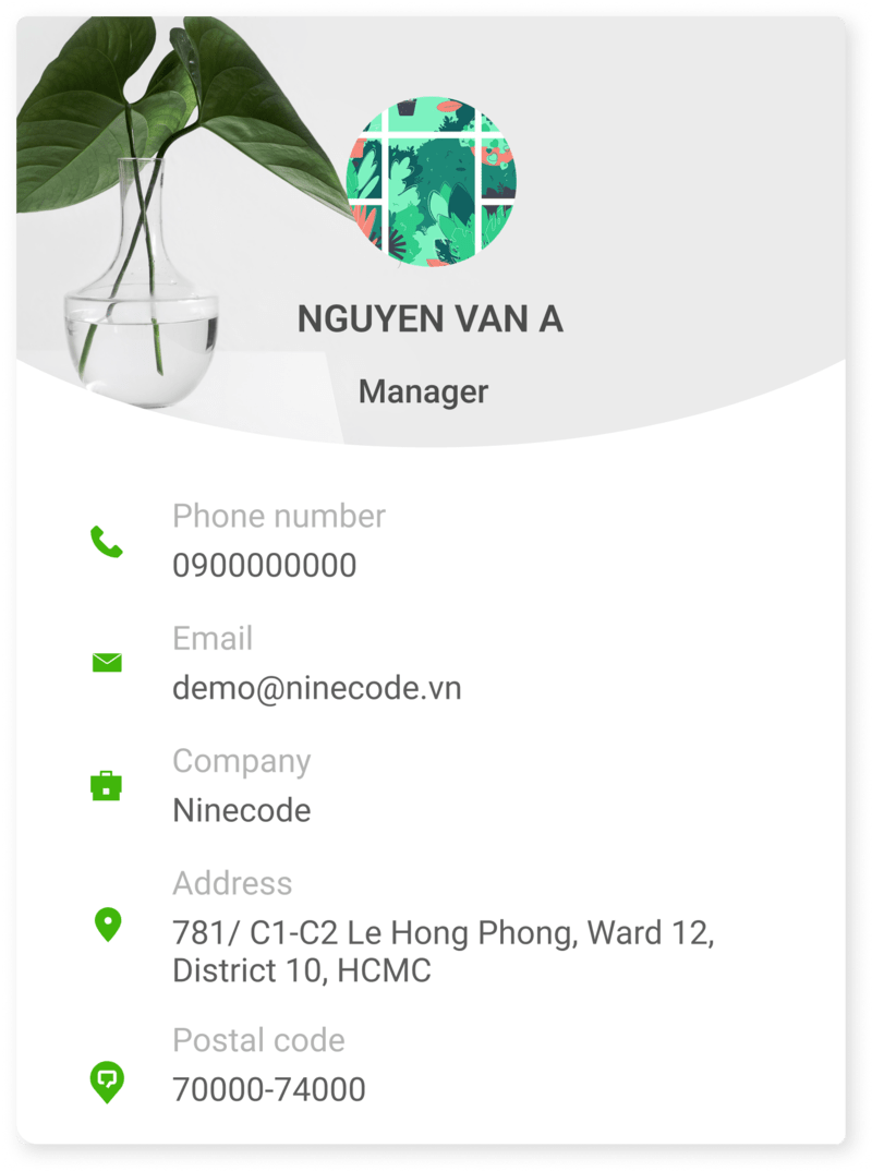 Mẫu danh thiếp 7